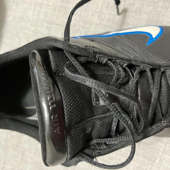 Retro Nike Air Toukol II Black / Blue Leather Trainers Size 11 - Picture 6 of 8